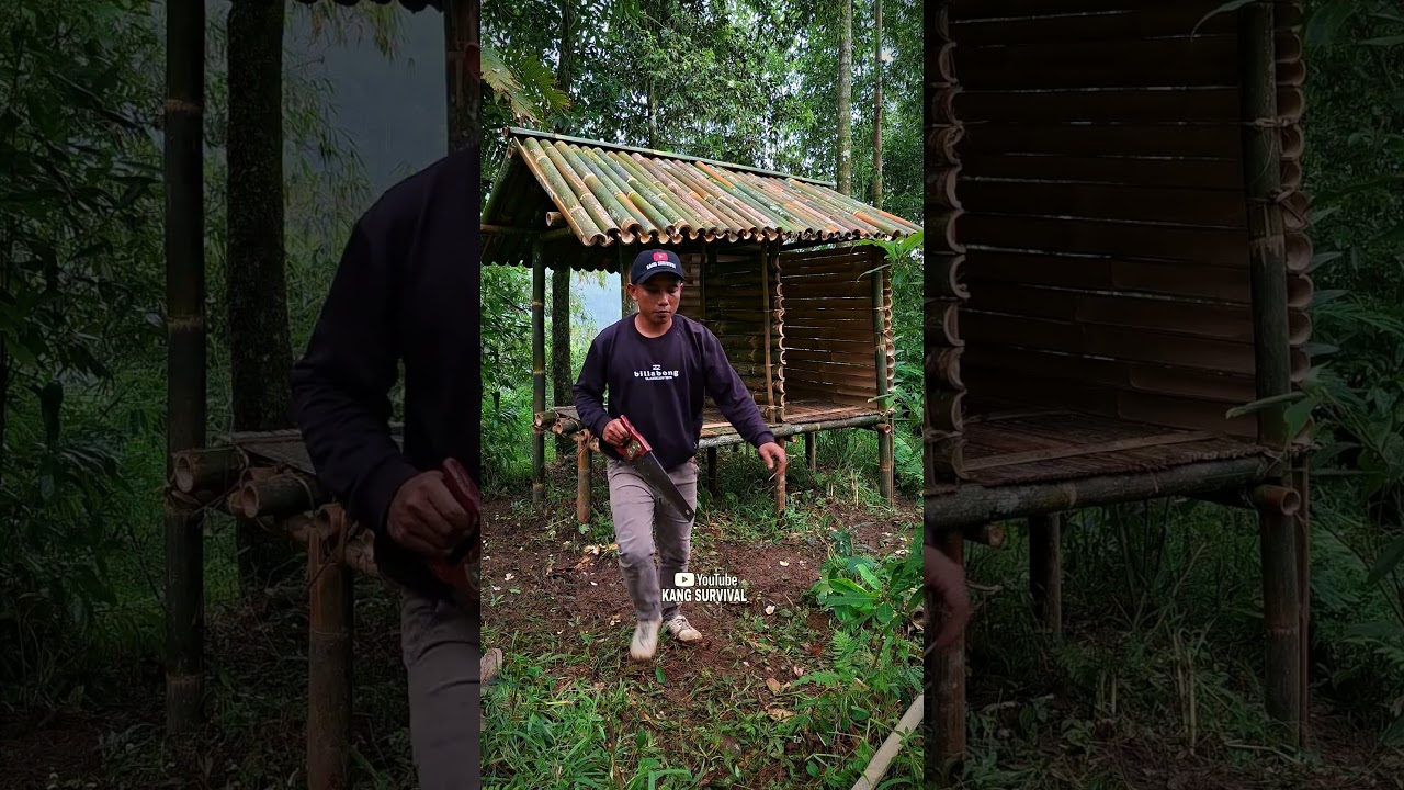 survival building a bamboo floor house