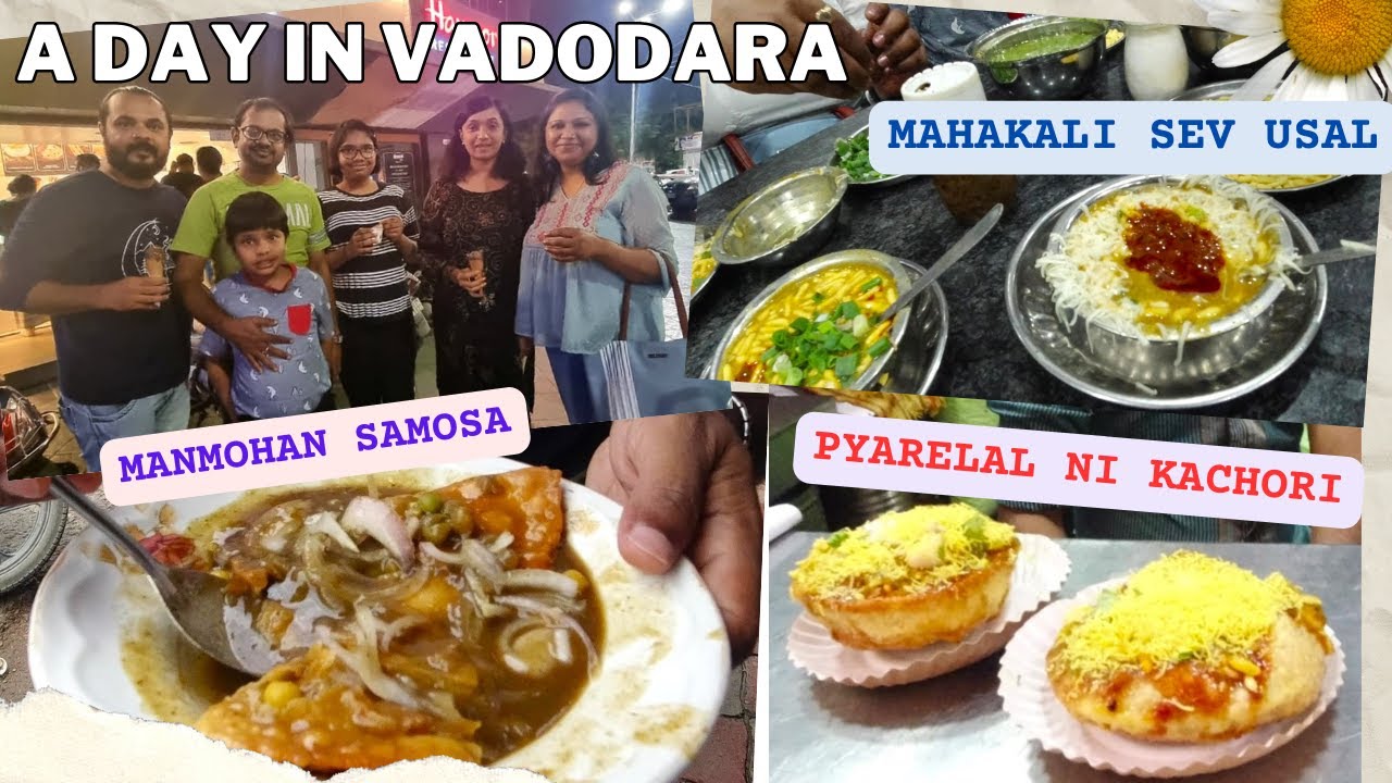 A day in Vadodara |  Mahakali sev usal | Pyarelal ni Kachori | Roving Family
