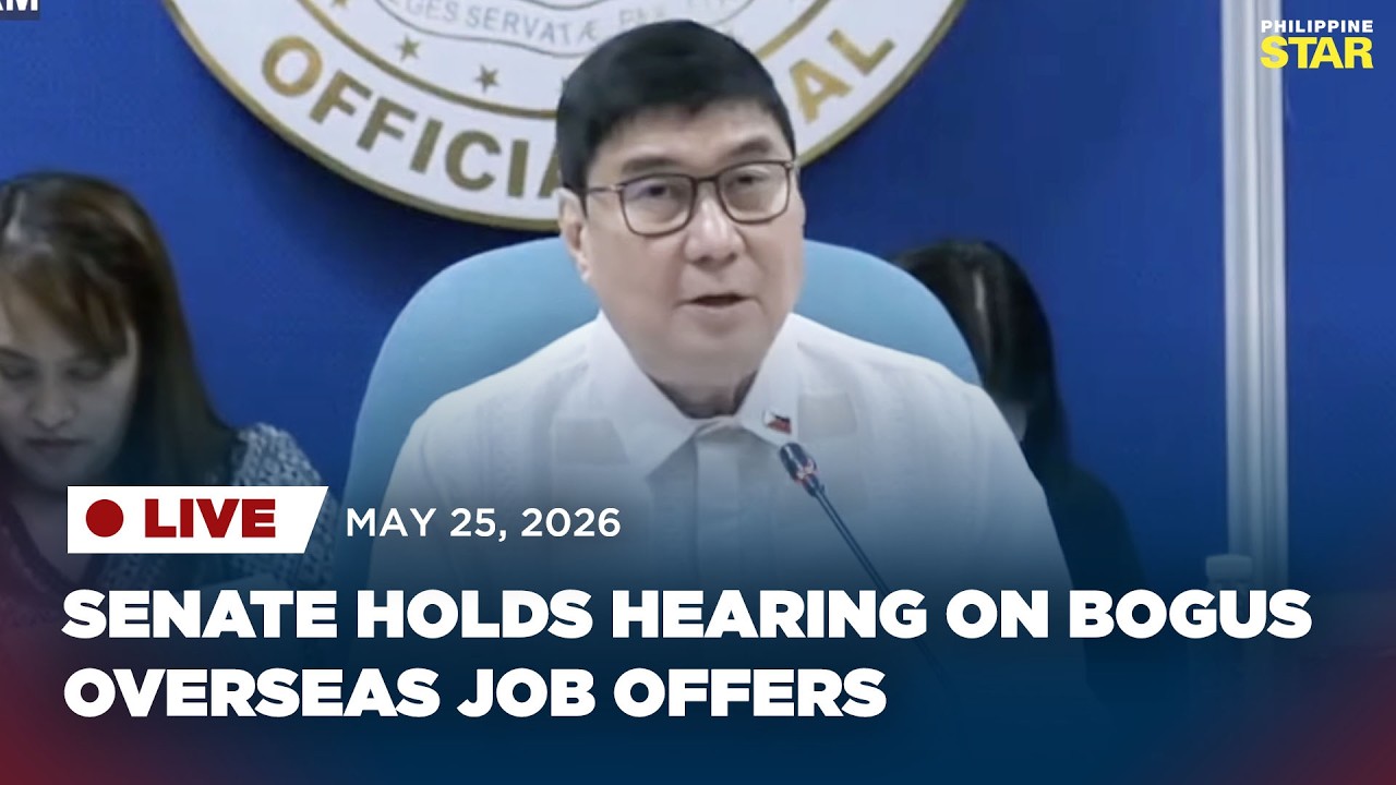 LIVESTREAM: Senate holds hearing on bogus overseas job offers (May 25, 2026)