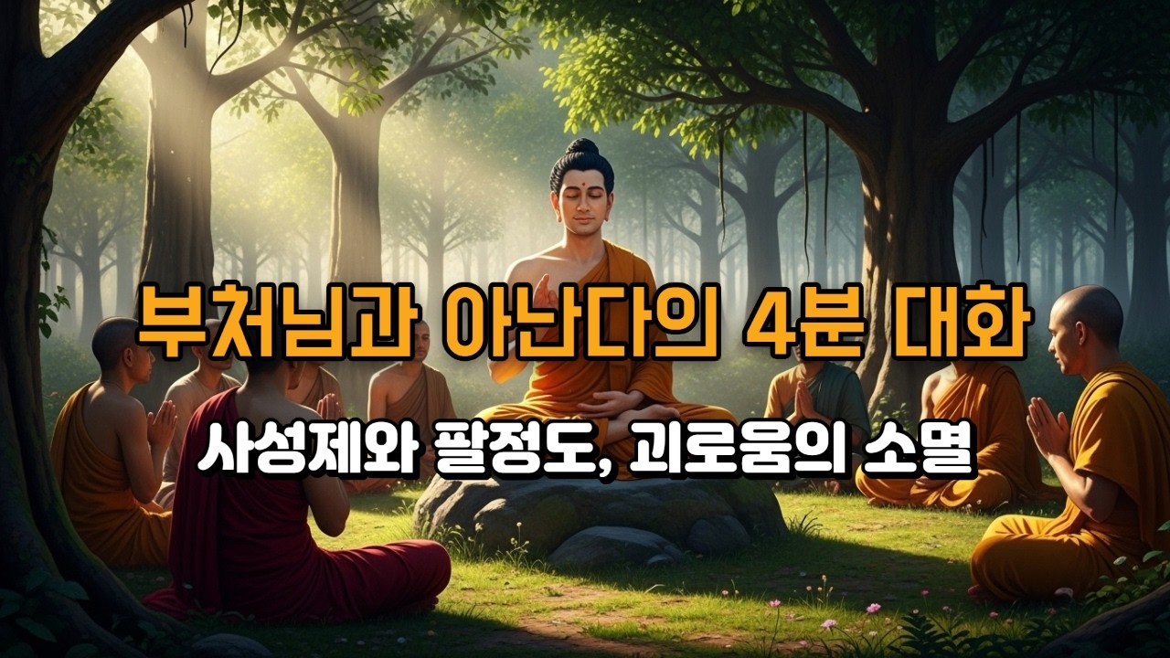 부처님과의 4분 대화｜사성제와 팔정도, 무상과 연기의 길#부처님말씀#부처님핵심진리4분요약#불교핵심사상#팔정도#사성제