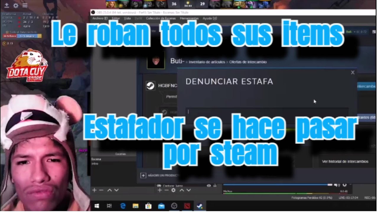 Estafan a Buti con todos sus items de DOTA 2 | Al borde del llanto