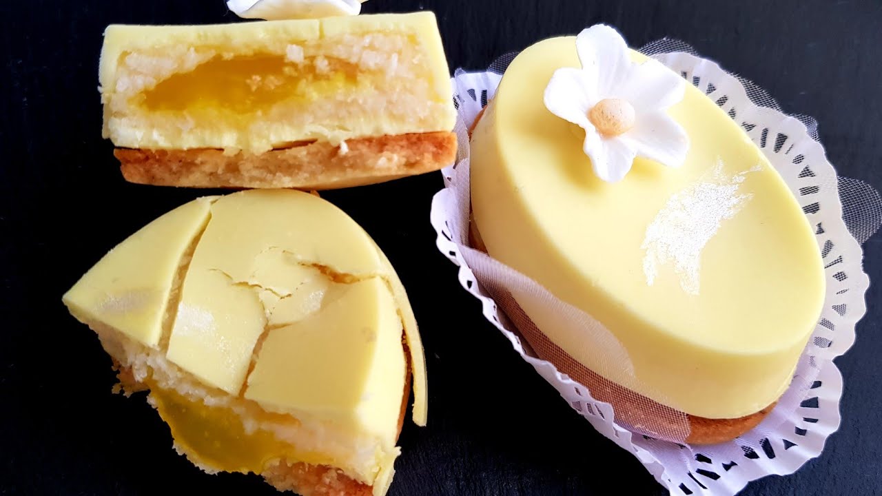 حلوى ديليس الليمون🍋المحشية بحشو الرافاييلو و سوبر كريم🤤مع طريقة تلوين و تنكيه الشوكولاطة البيضاء🤗