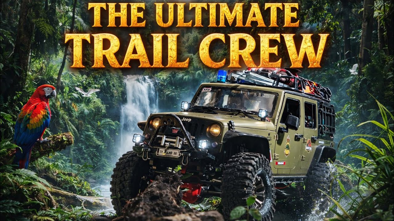 RC Forest Trail Adventure | Land Rover Defender & Jeep Wranglers Scale Run