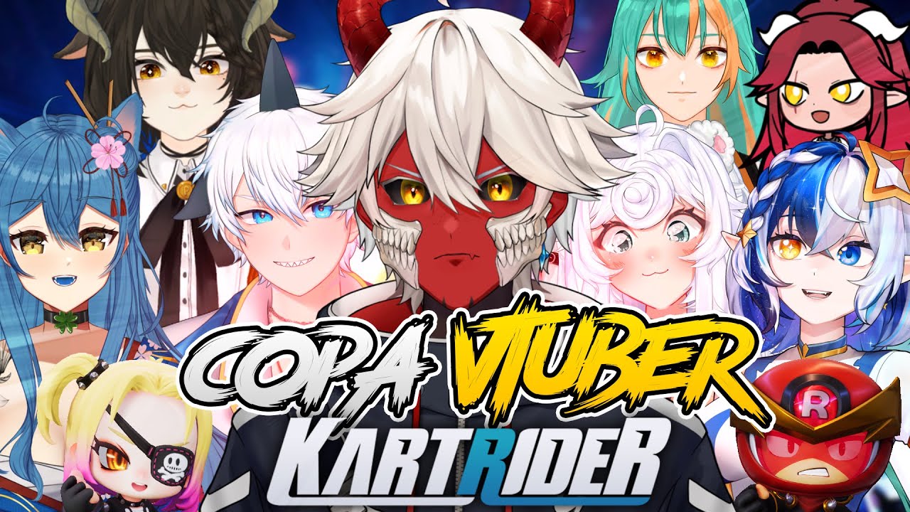 OS 2D SE ENFRENTAM NA COPA VTUBER EM KART RIDERS