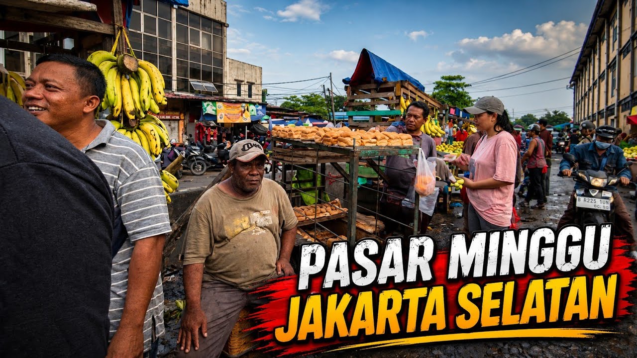 PASAR MINGGU JAKARTA SELATAN, PASAR TRADISIONAL TERBESAR DI JAKARTA | TRADITIONAL MARKET IN JAKARTA