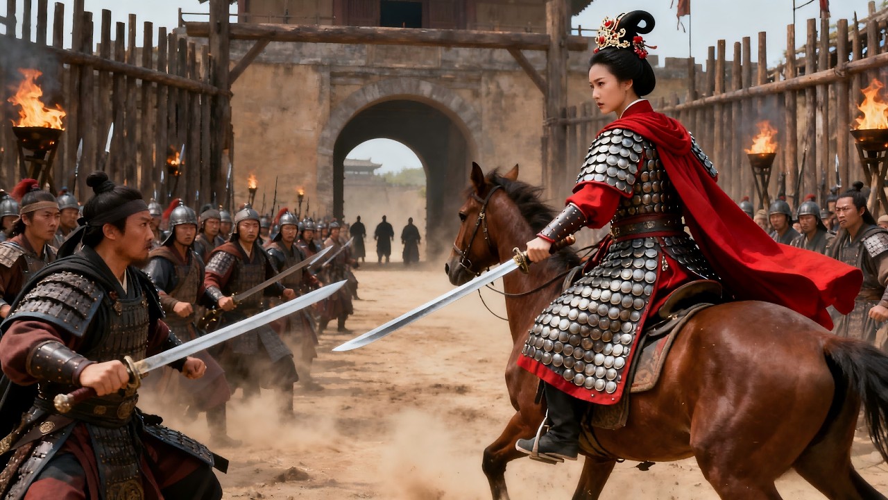 梁山泊10万大軍壓境，卻奈何不了一個女將軍！ #kungfu #功夫 #水滸傳 #中國電視劇