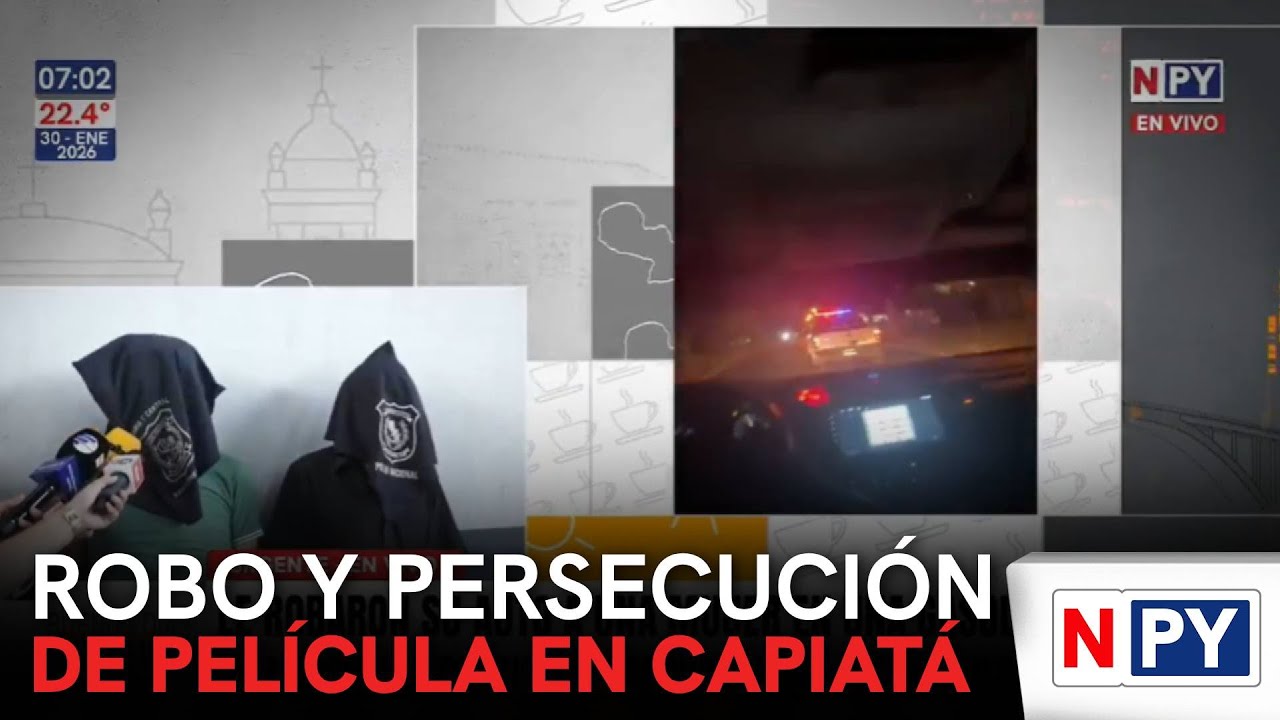 Robo, persecución y detención en San Lorenzo