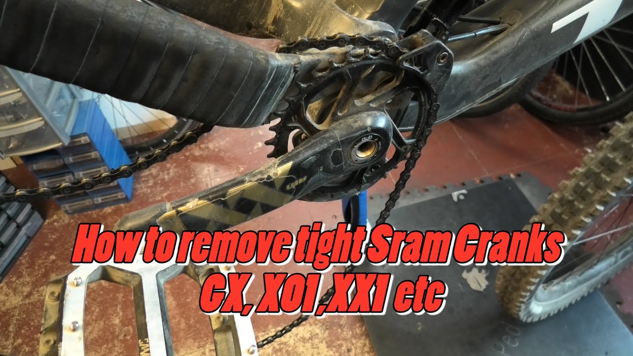 Как снять тугие шатуны Sram GX или X01 #srameagle #sramgx