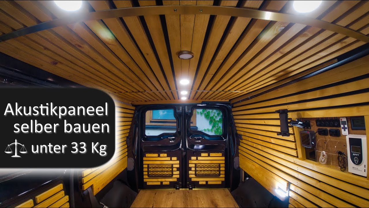 Akustikpaneele / Lamellenwand  - So wird dein Camper gemütlich und bleibt trotzdem noch leicht.