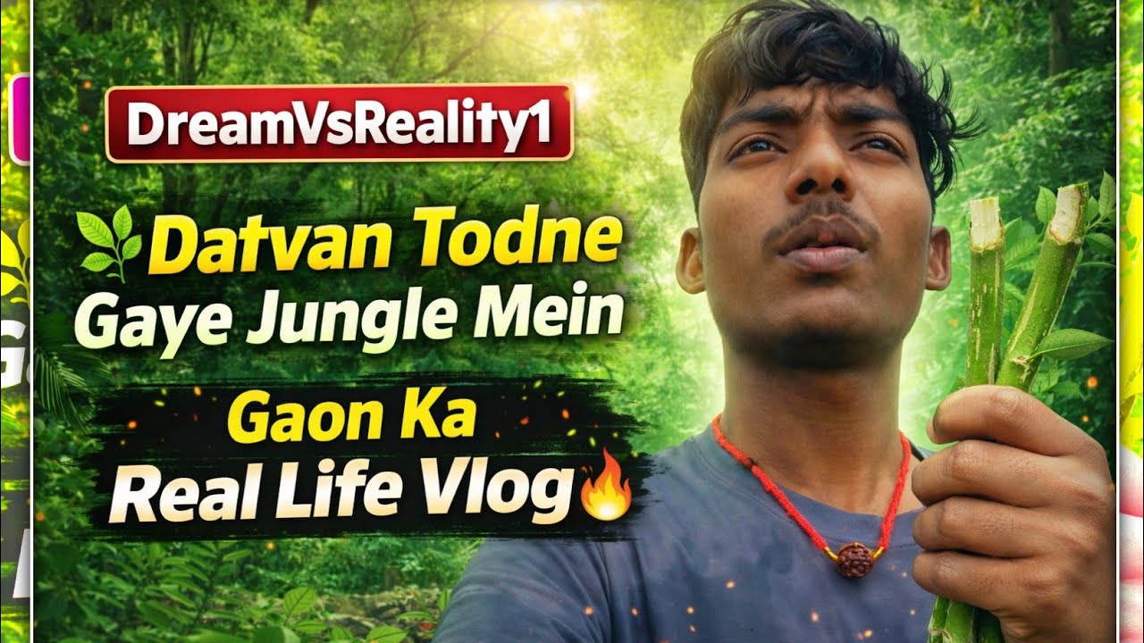 🌿 Datvan Todne Gaye Jungle Mein | Gaon Ka Real Life Vlog 🔥।। DreamVsReality1 