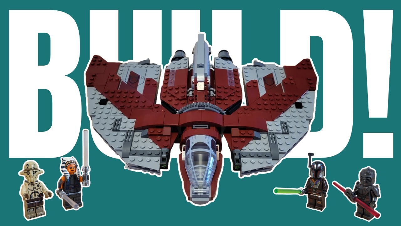 Lego Star Wars 75362 Ahsoka Tano's T-6 Jedi Shuttle Speed Build (An EPIC Jedi Ship!)