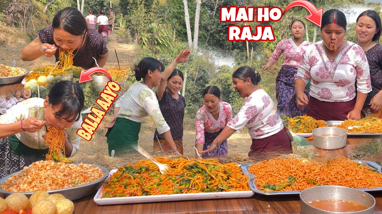 Aaja Food chalange gareko haso thamna sakiyena + Utikai ramailo pani🤣//Lungi ma sabai//
