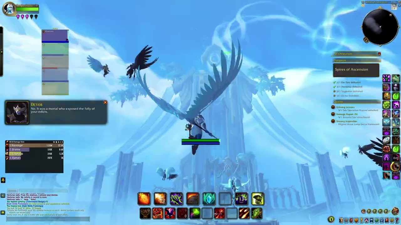 Spires of Ascension - Warlock Destro PoV - World of Warcraft