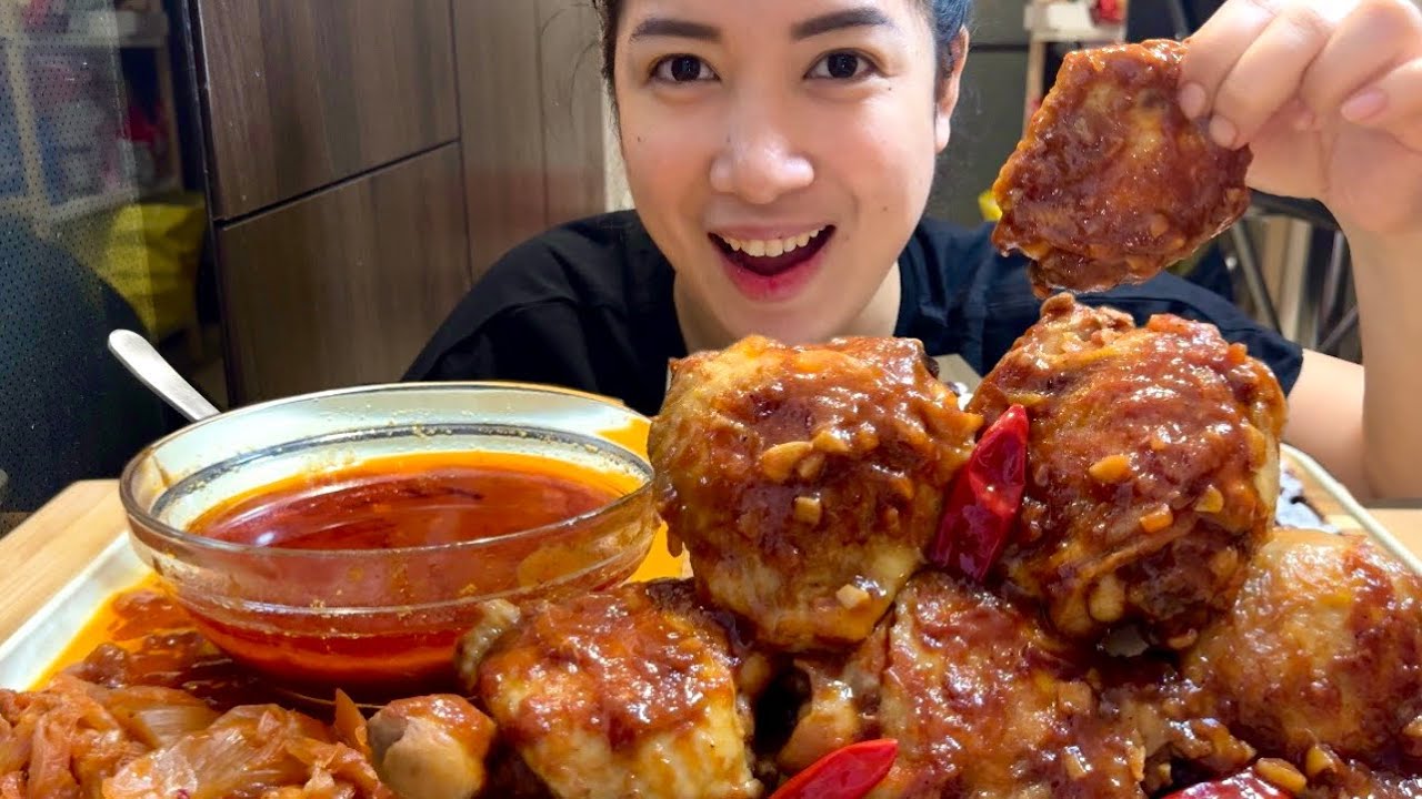 CHILI GARLIC BUTTERED CHICKEN | PINOY MUKBANG