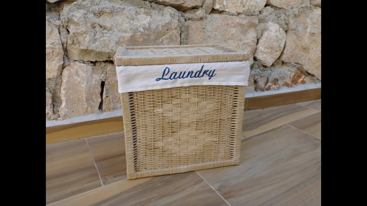 Cesto porta biancheria con coperchio Tutorial (1 Parte)