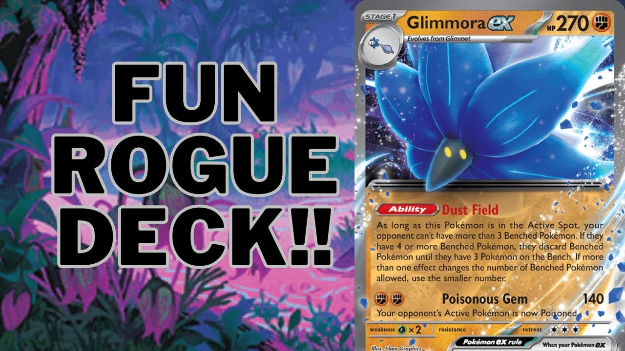 Glimmora ex Poison Rogue Deck Profile and Gameplay! PTCG Live