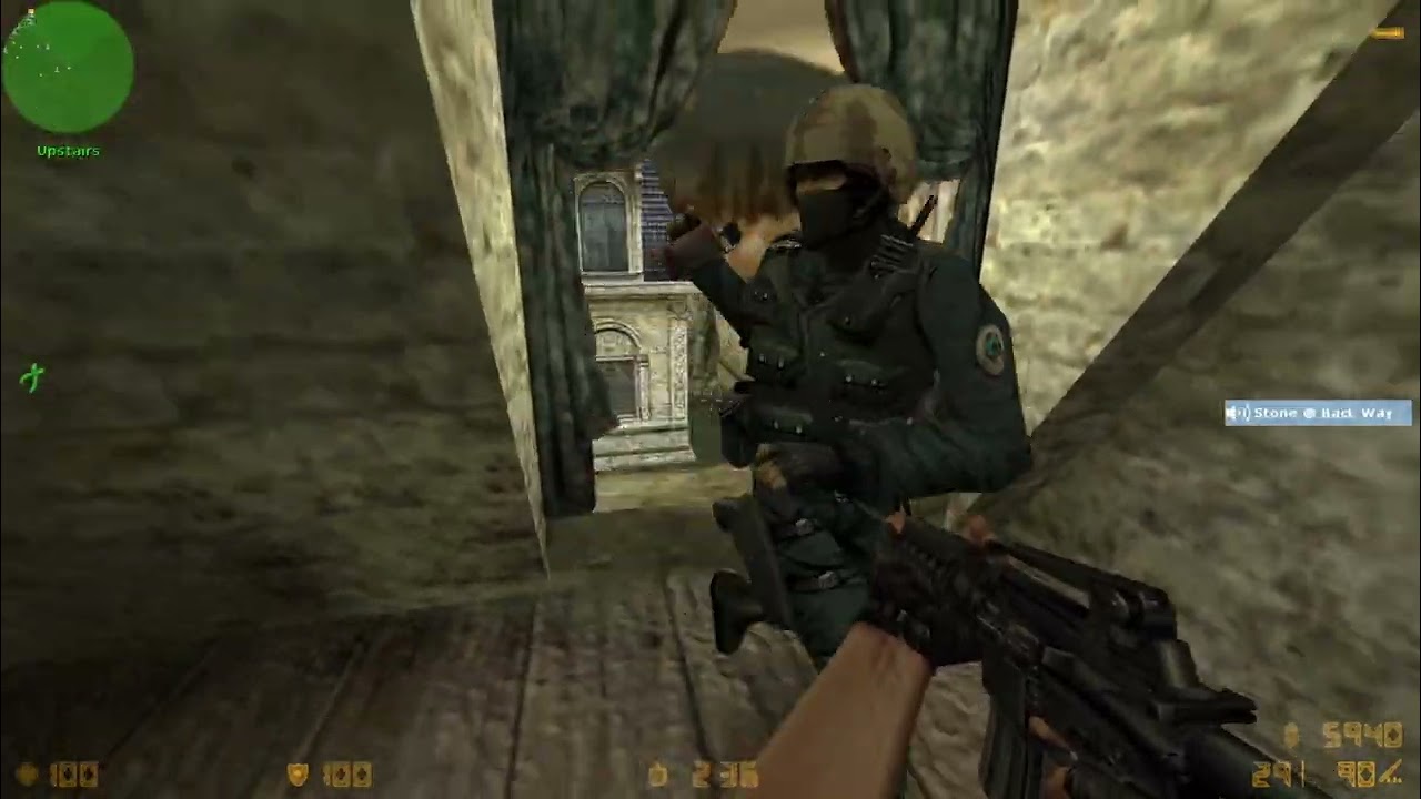 CS Condition Zero Chateau CZ, against hard bot 15 round match as a CT force.