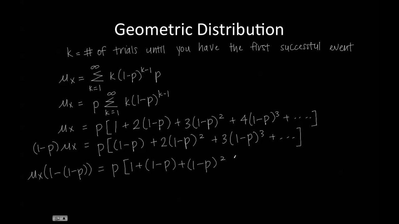 Geometric Distribution - Expected Value