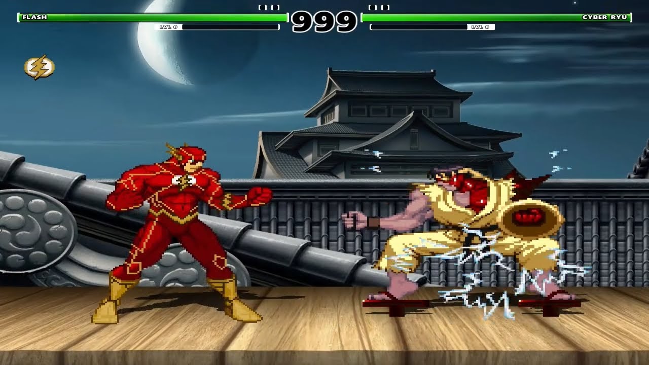 FLASH vs CYBER RYU - SF MUGEN EPIC BATTLE