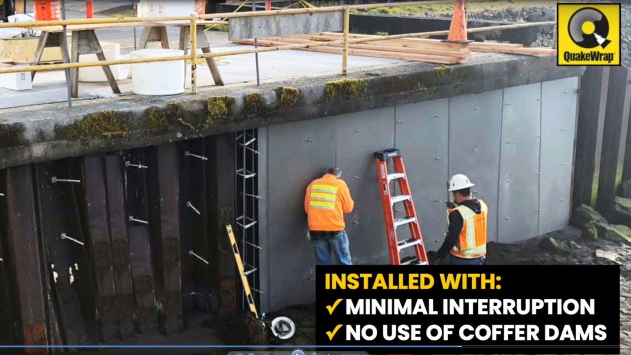 Sheet Pile Wall Corrosion Protection by SPiRe® FRP System