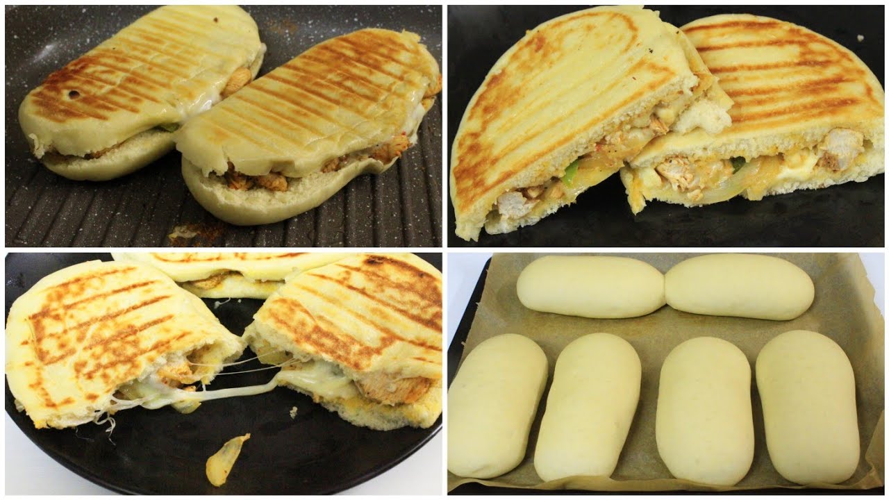 خبز البانيني الأيطالي مع ألذ حشوة ممكن تحضروها للغدا !!