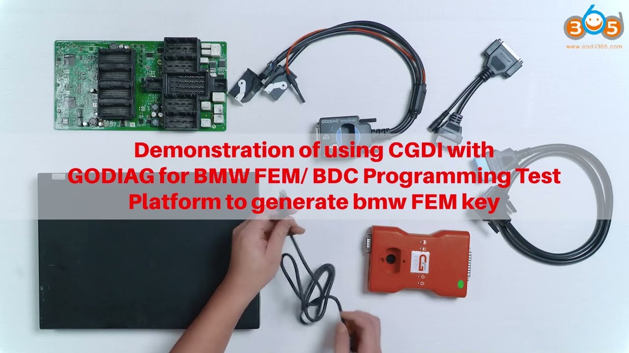 How to Use CGDI BMW and Godiag FEM Test Platform to Identify Key OBDII365
