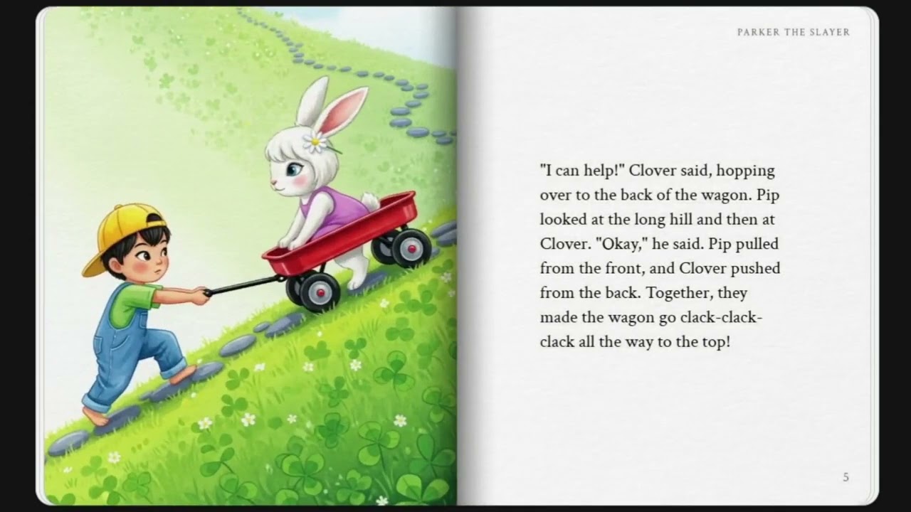 Sharing the Red Wagon 🧺🚗🤝 | A Sweet Kids Story About Sharing