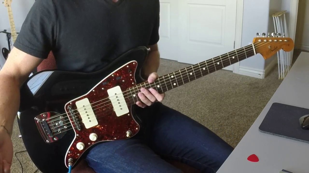 Kinman Surfmaster Jazzmaster Bridge and Neck Pickup Demo
