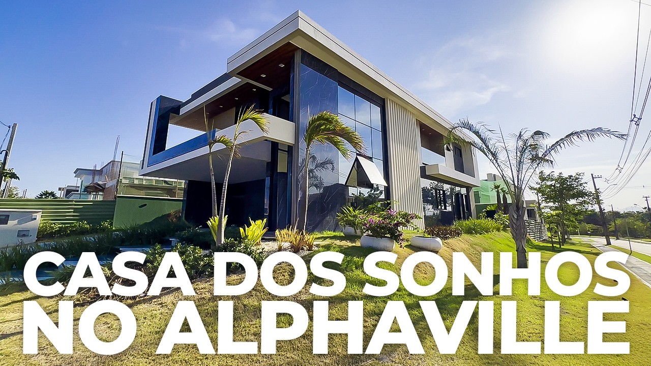 Mansão de 373m² com Fachada Imponente e Área de Lazer Incrível (TOUR COMPLETO)