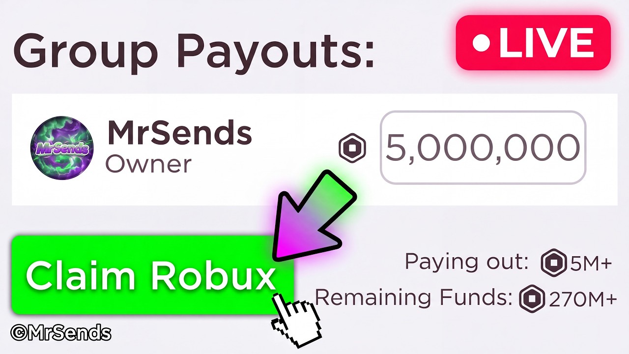 🔴FREE 5,000,000 ROBUX GIVEAWAY LIVE! (FREE ROBUX)