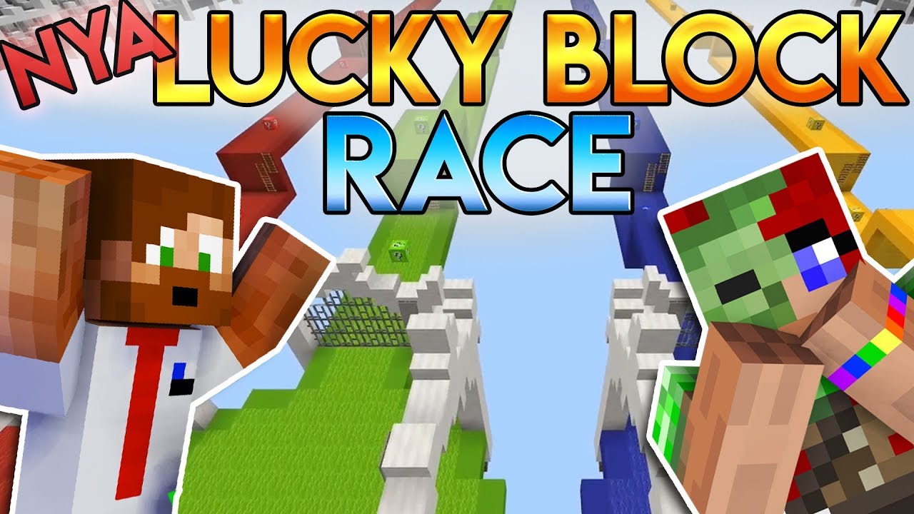 NYA LUCKY BLOCK RACE ÄR BÄST!! 🤩😱