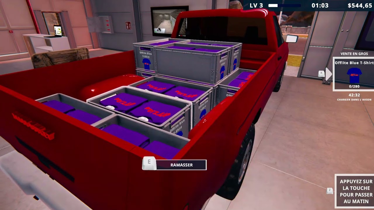 On fait une commande dans Factory Outlet Simulator