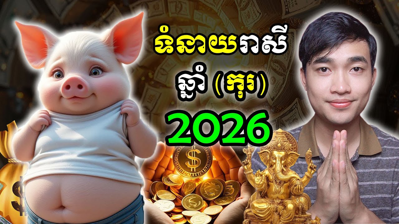 ទំនាយរាសីមនុស្សកើតឆ្នាំកុរ ក្នុងឆ្នាំ២០២៦ ចូលស្ដាប់ទាំងអស់គ្នាបងប្អូន...