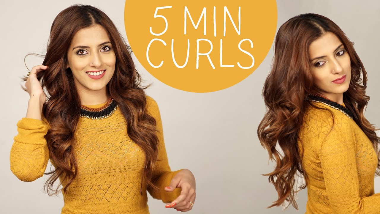 How to : Curl Medium To Long Hair / Indian hairstyles / How To Get Long Lasting curls in easiest way