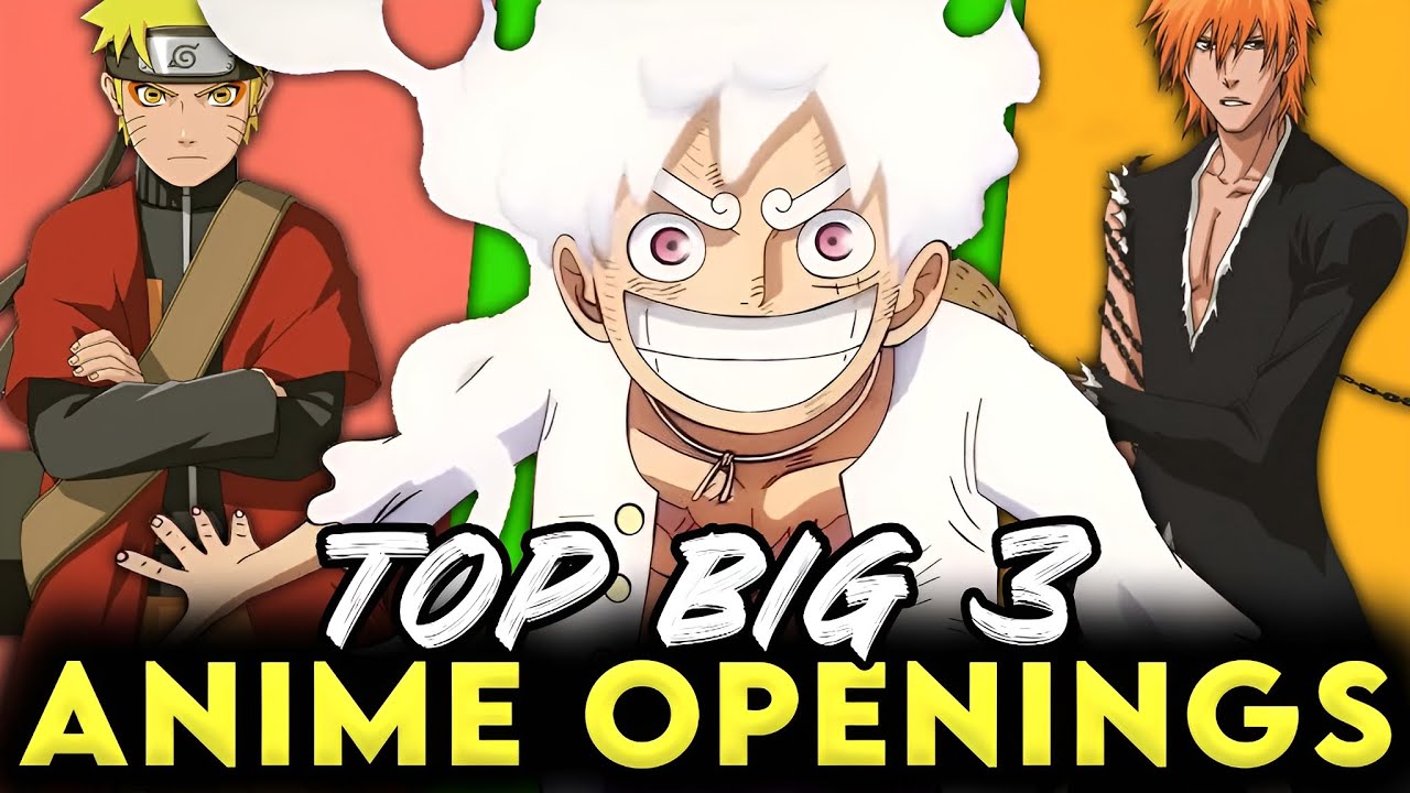 Top Big 3 Anime Openings (Party Rank)