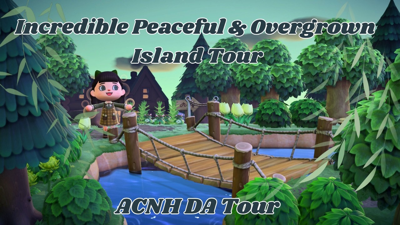 Incredible Peaceful & Overgrown Island | ACNH Dream Address Tour