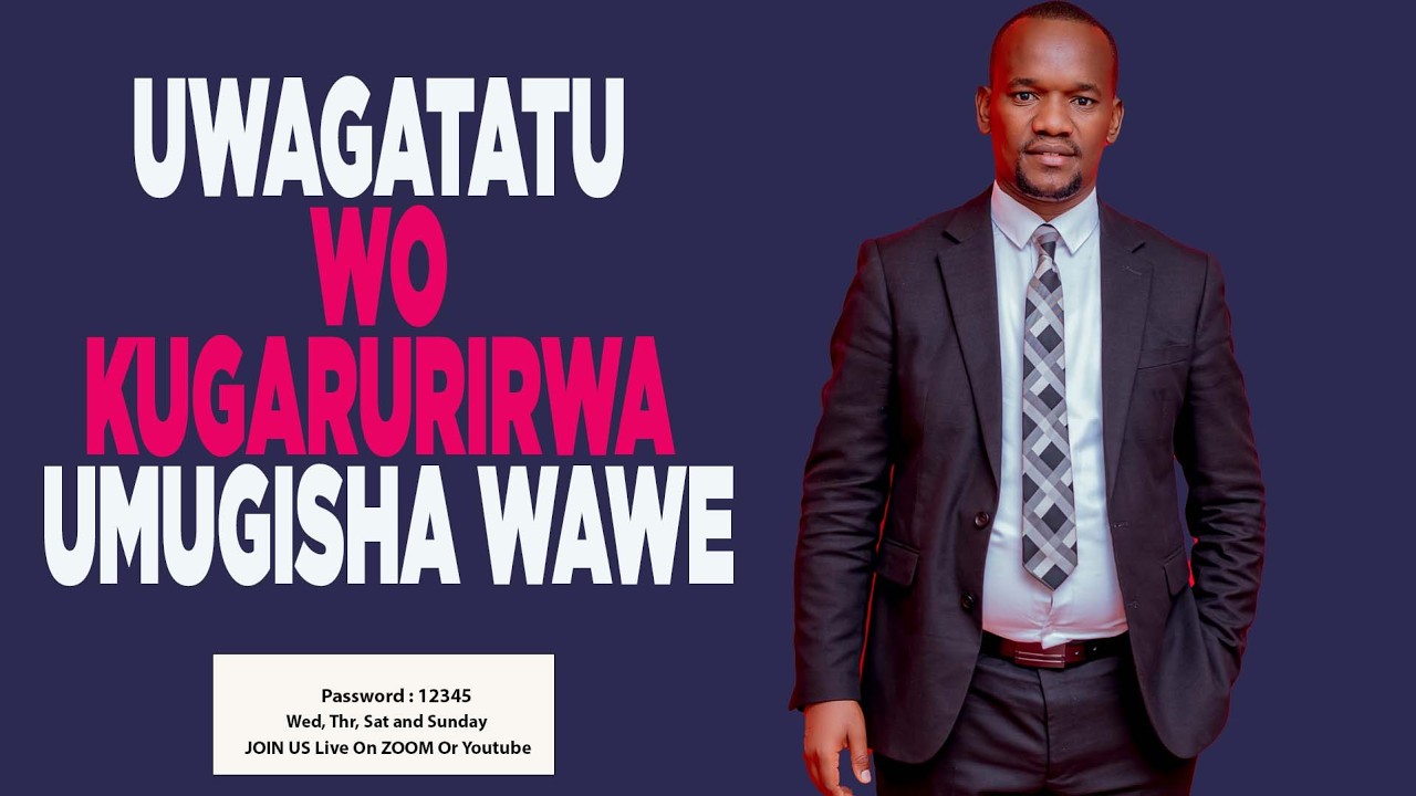UWAGATATU WO KUGARURIRWA UMUGISHA WAWE HAMWE NA PROPHET BOSCO