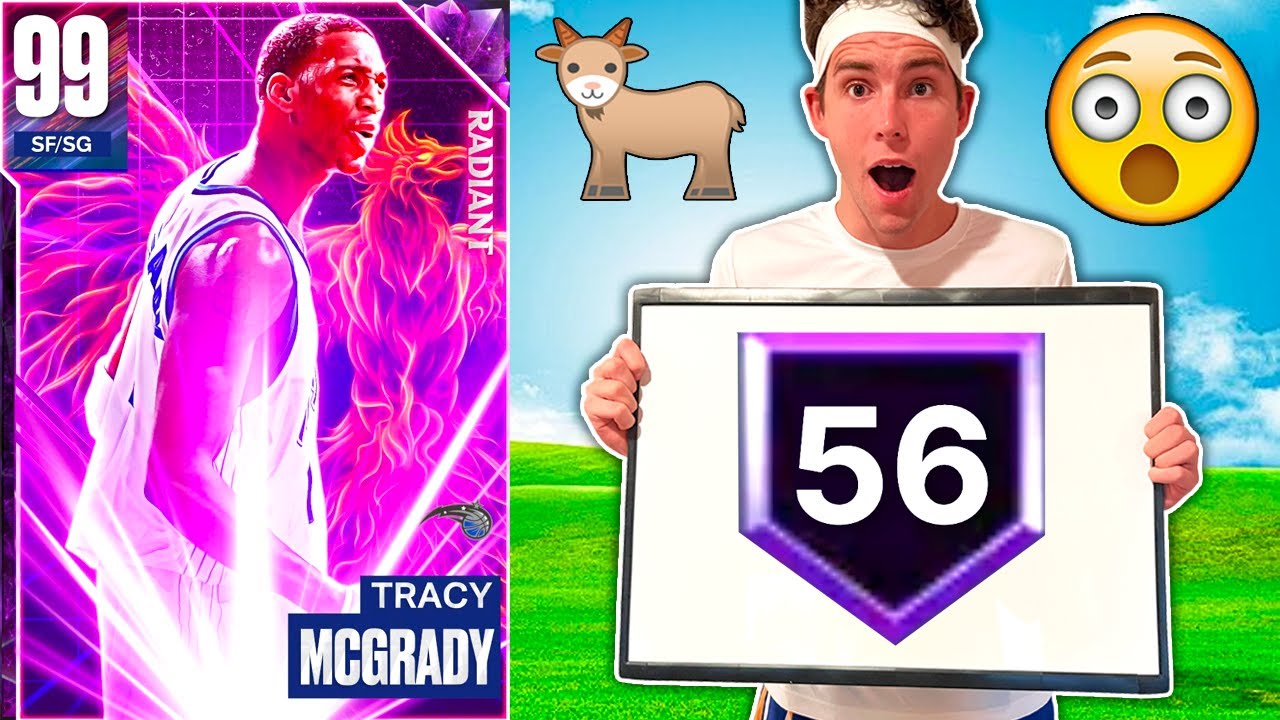 I PUT 56 HOF BADGES ON DARK MATTER TRACY MCGRADY MAKING HIM THE SINGLE BEST CARD IN NBA 2K23 MyTEAM!