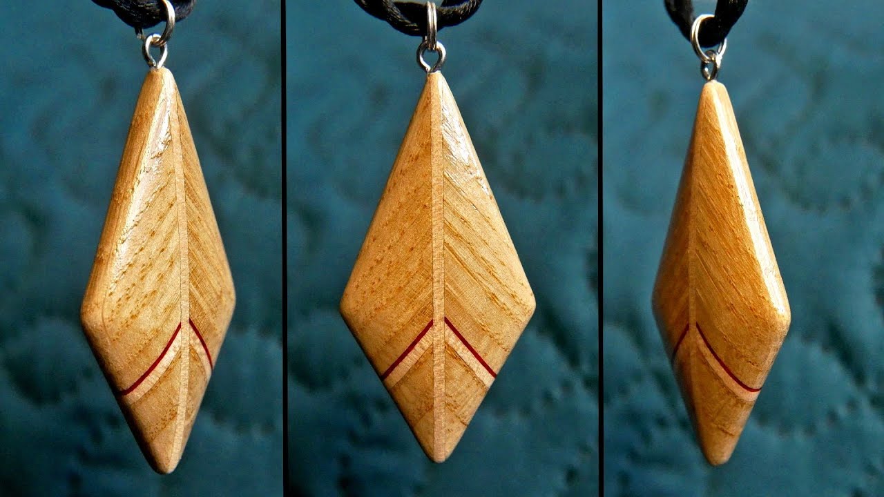 An easy way to make a wooden necklace - Jewelry making