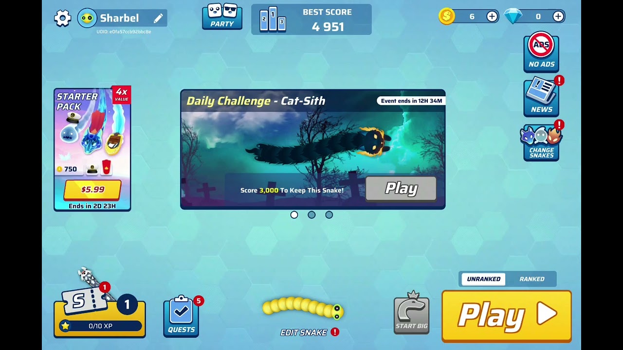 Playing snake.io