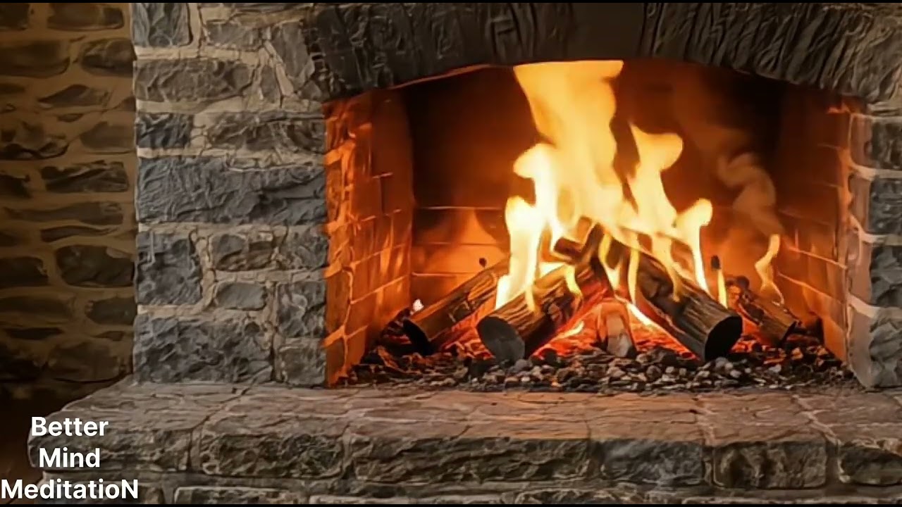 Warm Fireplace Sounds for Deep Relaxation🔥