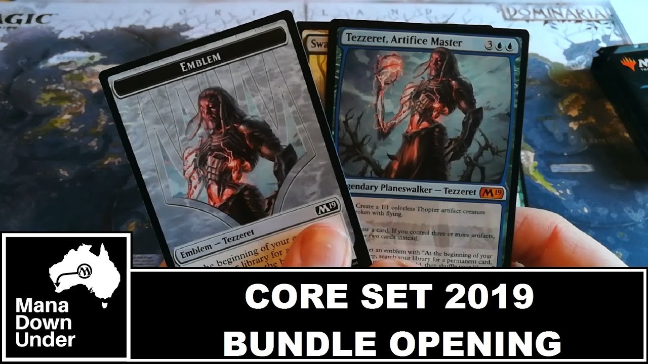 MTG Core Set 2019 Bundle Opening (M19): Ya Boi Tezzeret and Emblem City