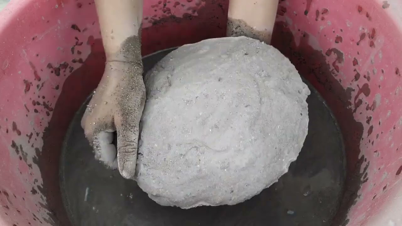 Gritty sand cement Slabs crumbling in water 💦 SA ASMR
