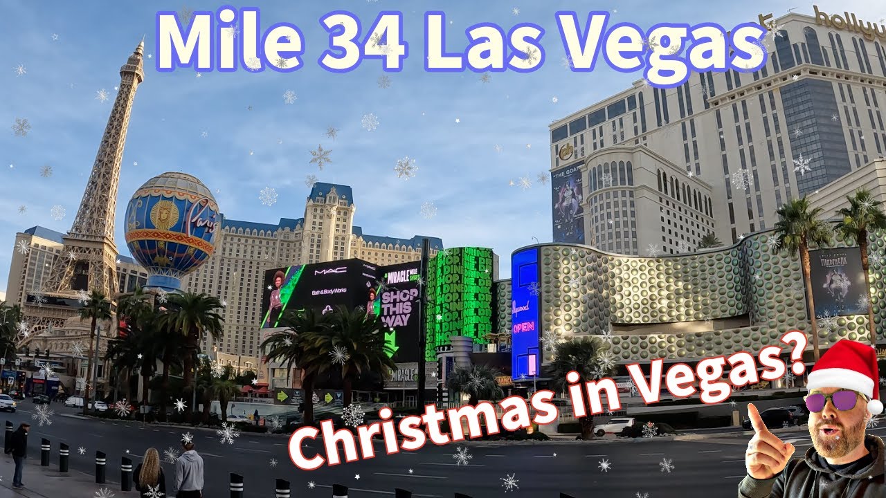 Explore the Las Vegas Strip During Christmas — Calm, Clear, and Beautiful