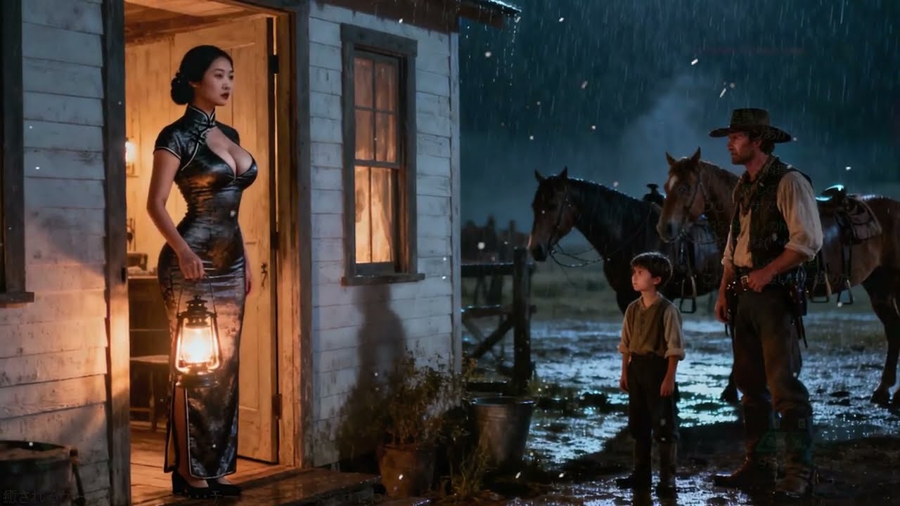 Chinese Widow Let a Cowboy And His Son Stay For One Night, Not Knowing He Was A Millionaire