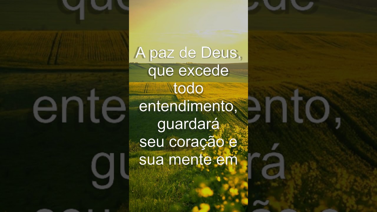 A paz de deus que excede todo entendimento guardara seu coracao e sua mente e... 💛 Fé e Esperança