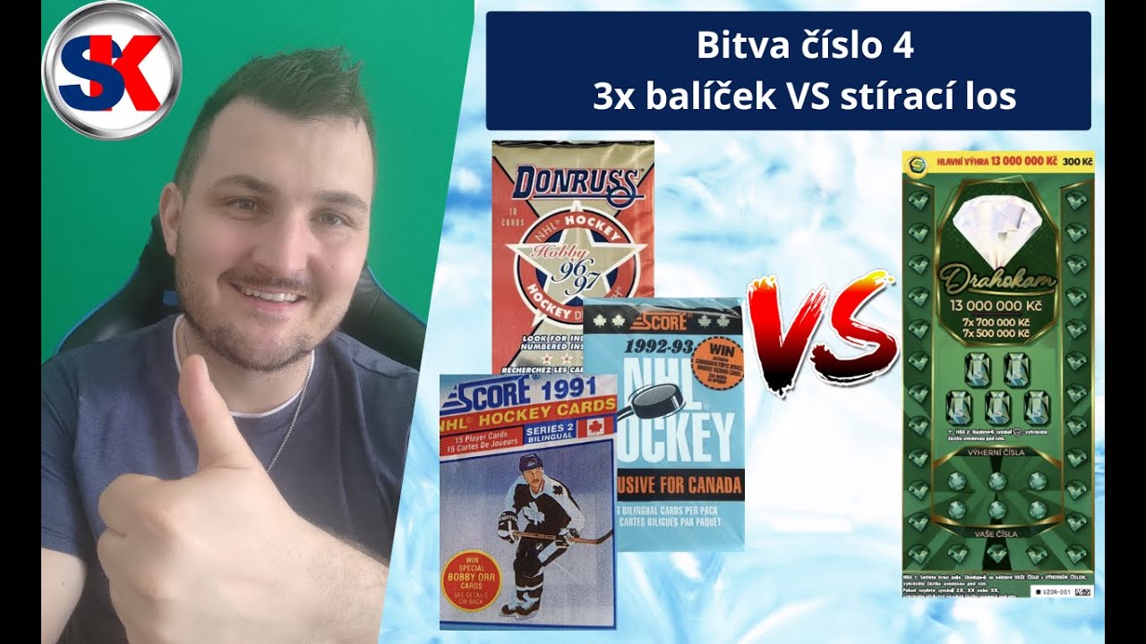 💥🏒Bitva číslo 4 (3x balíček VS stírací los)🏒💥