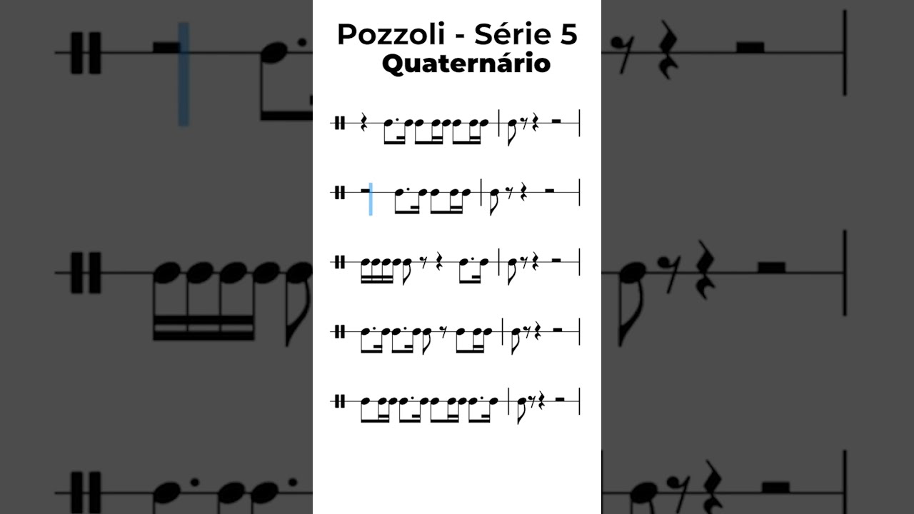 Pozzoli - Série 5 - Quaternário | Tutor da Teoria - Leitura Rítmica