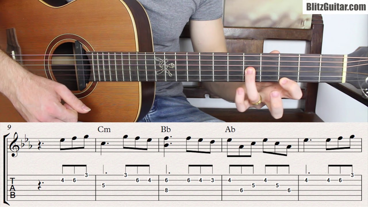 C Minor Fingerstyle Melody for Beginners. Tired of Playing in E minor!