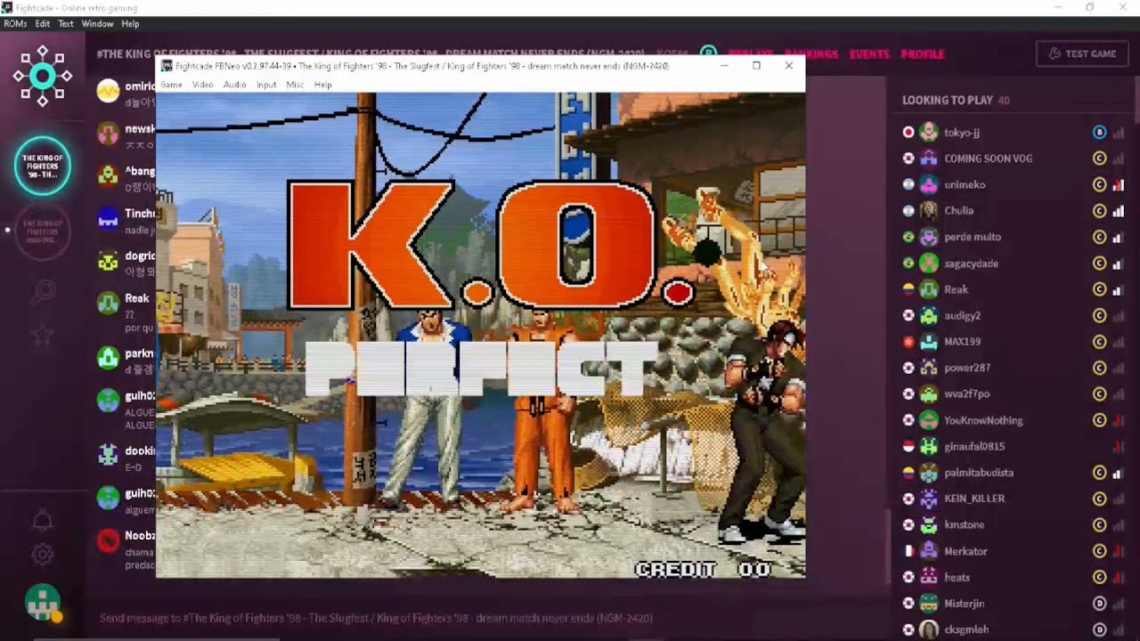 Modo practica en Fightcade2